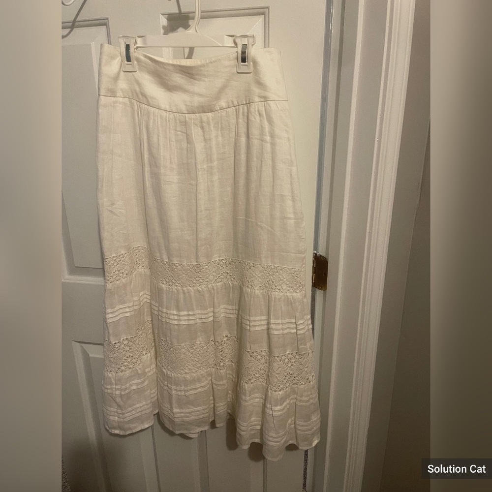 J Jill size 2 womens white skirt